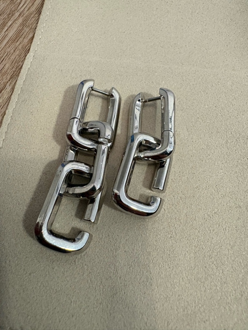 Marc Jacobs J Marc Asymmetrical Chain Earrings